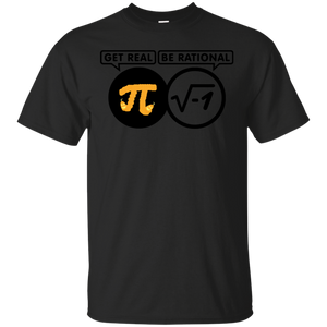 Pi Day 2018 Shirt Be Rational Get Real T-Shirt Funny Adult Mens Cotton Tee