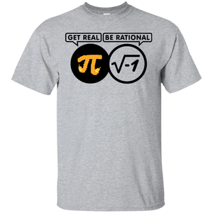 Pi Day 2018 Shirt Be Rational Get Real T-Shirt Funny Adult Mens Cotton Tee